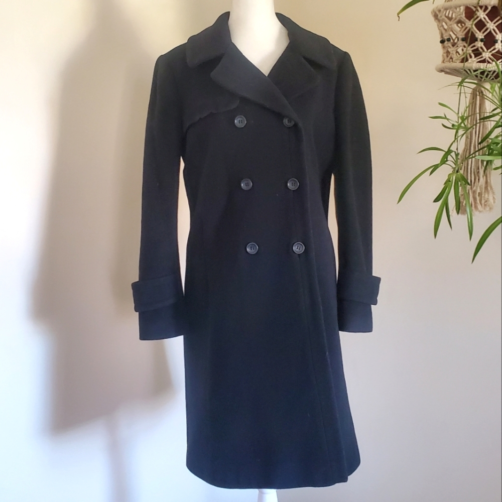 Ann Taylor Wool Blend Coat Petite Size M
